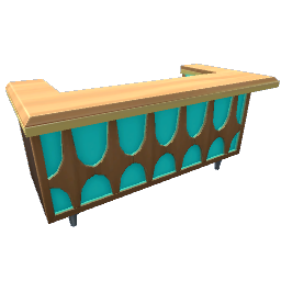 TS4 Bar with blue accents