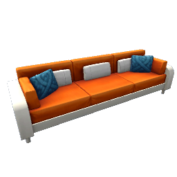 TS4 Couch - orange