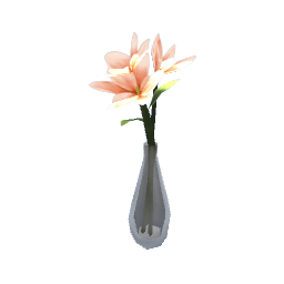 TS4 Glass vase with flowers