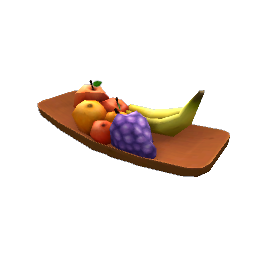 TS4 Wooden fruit bowl
