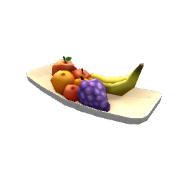 TS4 Fruit bowl - light wood