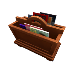 TS4 Magazine rack - brown