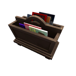 TS4 Magazine rack - dark brown