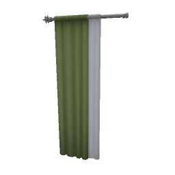 TS4 Left curtain - green