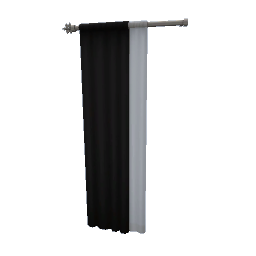 TS4 Left curtain - black