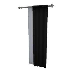 TS4 Right curtain - black