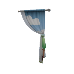 TS4 Right tied kids curtain