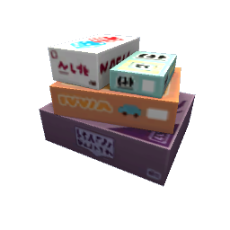 TS4 Stack of board games