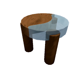 TS4 Accent table - dark wood