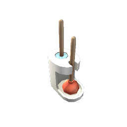 TS4 Toilet brush and plunger