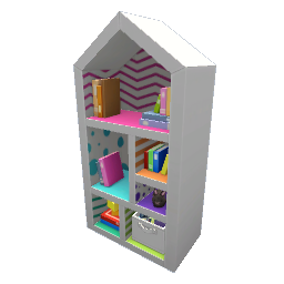 TS4 Kids bookcase - white