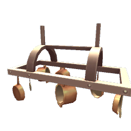 TS4 Hanging pots and pans - bronze