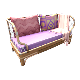 TS4 Wicker sofa - purple