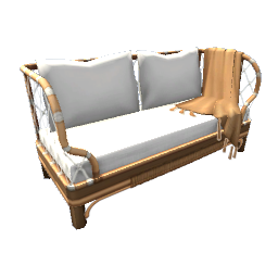 TS4 Wicker sofa - white