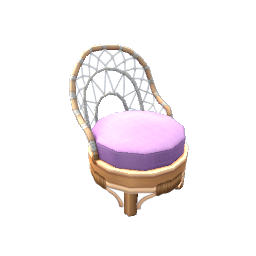 TS4 Wicker armchair - purple