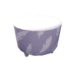 TS4 Round ottoman - purple