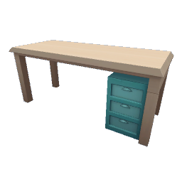 TS4 Kids desk - light wood