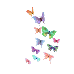 TS4 Butterfly wall decoration - pastel