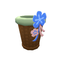 TS4 Cute trash bin - green
