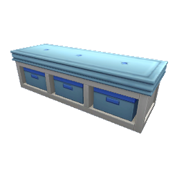 TS4 Ottoman with storage - white