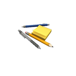 TS4 Sticky notes and pens clutter