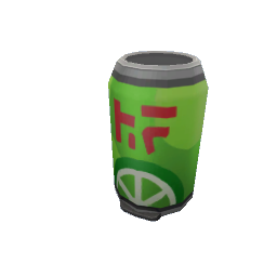 TS4 Soda trash can - green