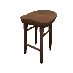 TS4 Bar chair - medium wood