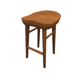 TS4 Bar chair - orange wood