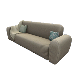 TS4 Soft couch - light brown