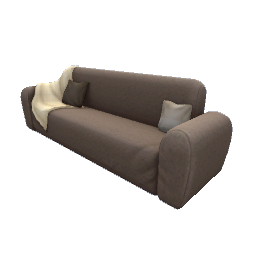 TS4 Soft couch - brown