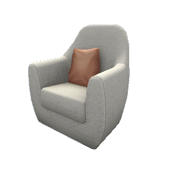 TS4 Soft armchair - white