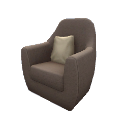 TS4 Soft armchair - brown
