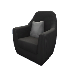 TS4 Soft armchair - black