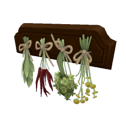 TS4 Small herb rack - dark wood