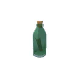Pirate set - message in a bottle 1