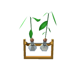 TS4 Plants in flasks - orange wood
