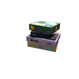 TS4 Stack of puzzles - green, purple and yellow