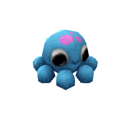 TS4 Knitted octopus - blue