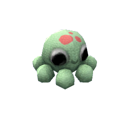 TS4 Knitted octopus - green