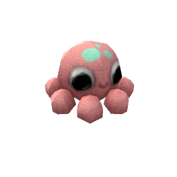 TS4 Knitted octopus - pink