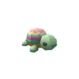 TS4 Knitted turtle - green