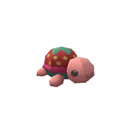 TS4 Knitted turtle - strawberry