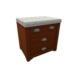TS4 Kitchen set counter - medium wood