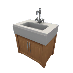 TS4 Kitchen set sink - light wood