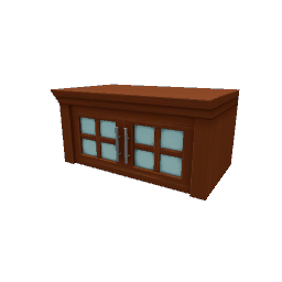 TS4 Kitchen set short cabinet - medium wood
