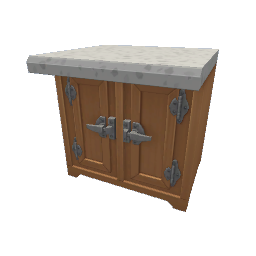 TS4 Kitchen set island counter - light wood