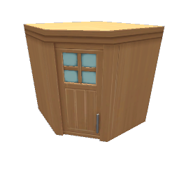 TS4 Kitchen set corner cabinet - light wood