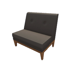 TS4 Sectional couch - black