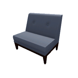 TS4 Sectional couch - blue