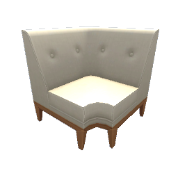 TS4 Sectional couch, corner - natural white